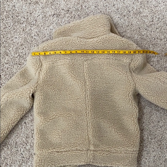 H&M Moto Teddy/Faux Shearling Jacket Size 8 - Picture 9 of 9